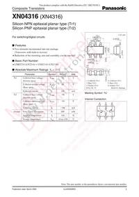 XN0431600L Datasheet Cover