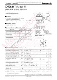 XN0621100L Datasheet Cover