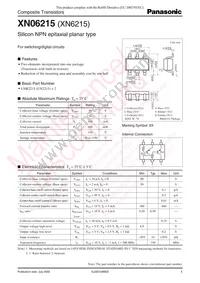 XN0621500L Datasheet Cover