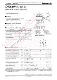 XN0621600L Datasheet Cover