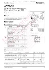 XN09D6100L Datasheet Cover