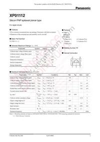 XP0111200L Datasheet Cover