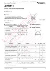 XP0111400L Datasheet Cover