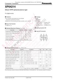 XP0421400L Datasheet Cover