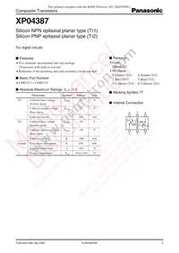 XP0438700L Datasheet Cover