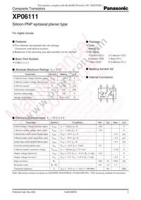 XP0611100L Datasheet Cover