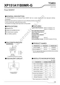 XP151A11B0MR-G Datasheet Cover