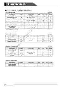 XP162A12A6PR-G Datasheet Page 2