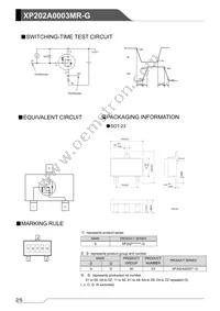 XP202A0003MR-G Datasheet Page 2