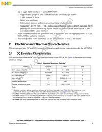 XPC8260ZUIHBC Datasheet Page 5