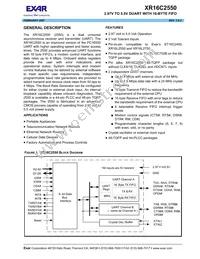 XR16C2550IJTR-F Datasheet Cover