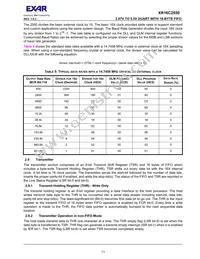 XR16C2550IJTR-F Datasheet Page 11