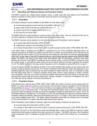 XR16M2651IM48TR-F Datasheet Page 21