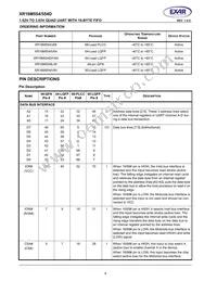 XR16M554IL48TR-F Datasheet Page 4