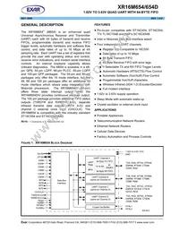 XR16M654IV80TR-F Datasheet Cover