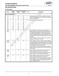 XR16M752IL32TR-F Datasheet Page 4