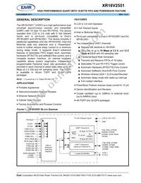 XR16V2551IMTR-F Datasheet Cover