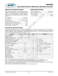 XRP6668IDBTR-F Datasheet Page 2