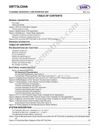 XRT73LC04AIV Datasheet Page 4