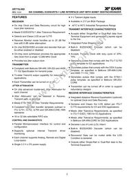 XRT75L06DIB-F Datasheet Page 2