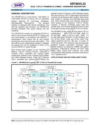 XRT86VL32IB-F Datasheet Cover