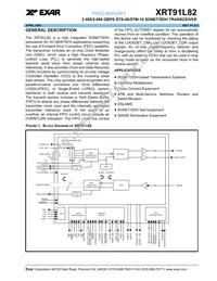 XRT91L82IB-F Datasheet Cover