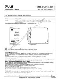 XT40.481 Datasheet Page 14