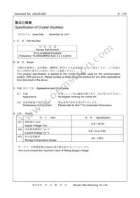 XTCLH19M200THJA3P0 Datasheet Cover