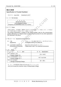 XTCLH25M000THJA0P0 Datasheet Cover