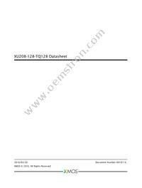 XU208-128-TQ128-I10 Datasheet Cover
