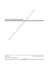 XU216-512-TQ128-I20 Datasheet Cover