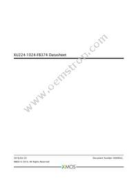 XU224-1024-FB374-I40 Datasheet Cover