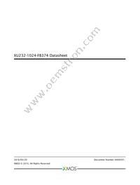 XU232-1024-FB374-C40 Datasheet Cover