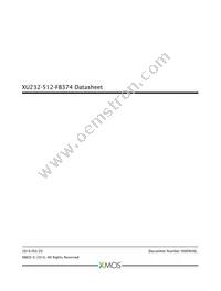 XU232-512-FB374-I40 Datasheet Cover