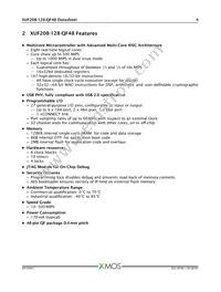 XUF208-128-QF48-I10 Datasheet Page 5