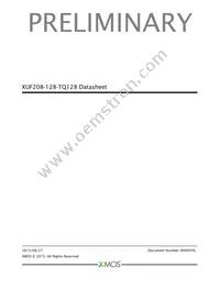XUF208-128-TQ128-I10 Datasheet Cover