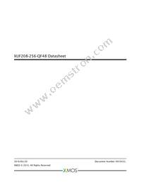 XUF208-256-QF48-I10 Datasheet Cover