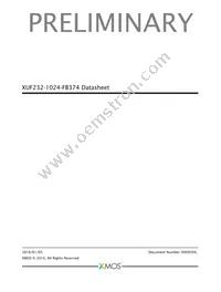 XUF232-1024-FB374-I40 Datasheet Cover