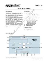 XWM8734EDS/V Datasheet Cover