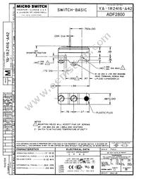 YA-1R2416-A42 Datasheet Cover