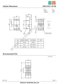 YBG1101C-M-TR Datasheet Page 2