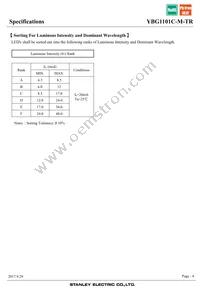 YBG1101C-M-TR Datasheet Page 4