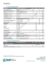 YEV09T03-RG Datasheet Page 3