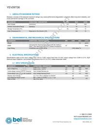 YEV09T06-0G Datasheet Page 2