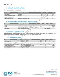 YEV09T10-RG Datasheet Page 2