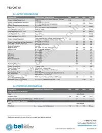 YEV09T10-RG Datasheet Page 3