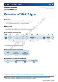 YNA15B3A0G105MT009N Datasheet Page 3