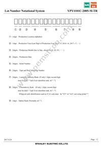 YPY1101C-2005-M-TR Datasheet Page 12