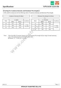 YPY1113F-1215-TR Datasheet Page 4
