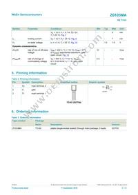 Z0103MA Datasheet Page 2